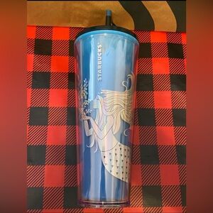 ✨NEW❄️Starbucks Blue Color Change Tumbler with Iridescent Mermaid Siren🧜‍♀️